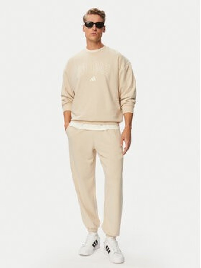 adidas Bluza Seasonal Essentials Collegiate French Terry Crew KF4253 Beżowy Regular Fit