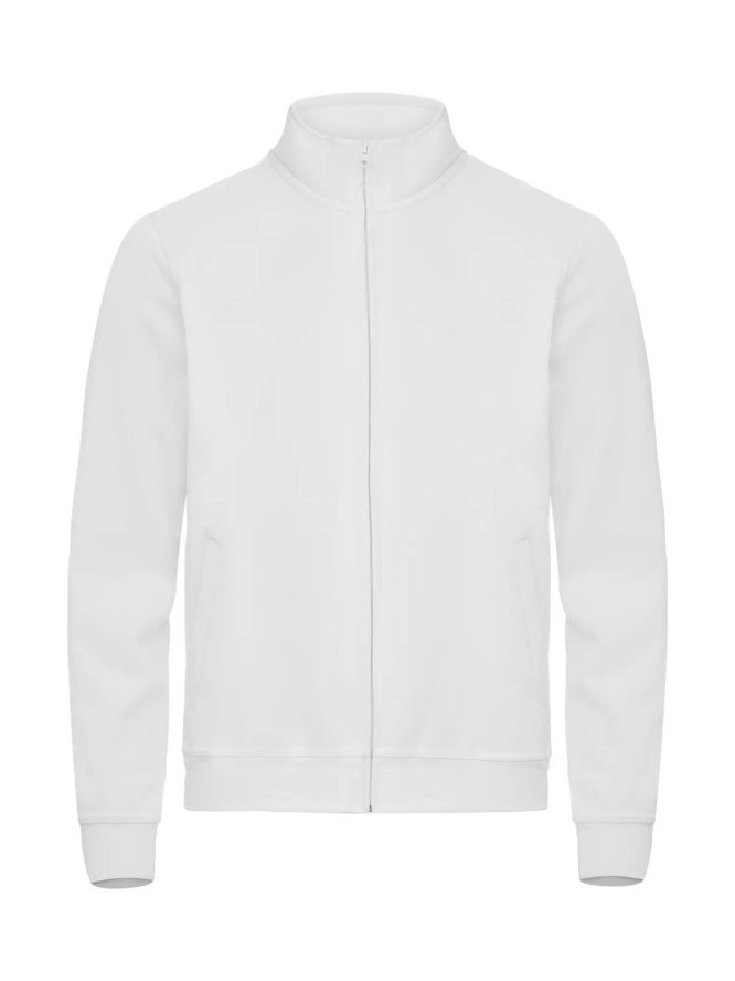 clique Basic Cardigan w materiale sweatshirt - biały – white