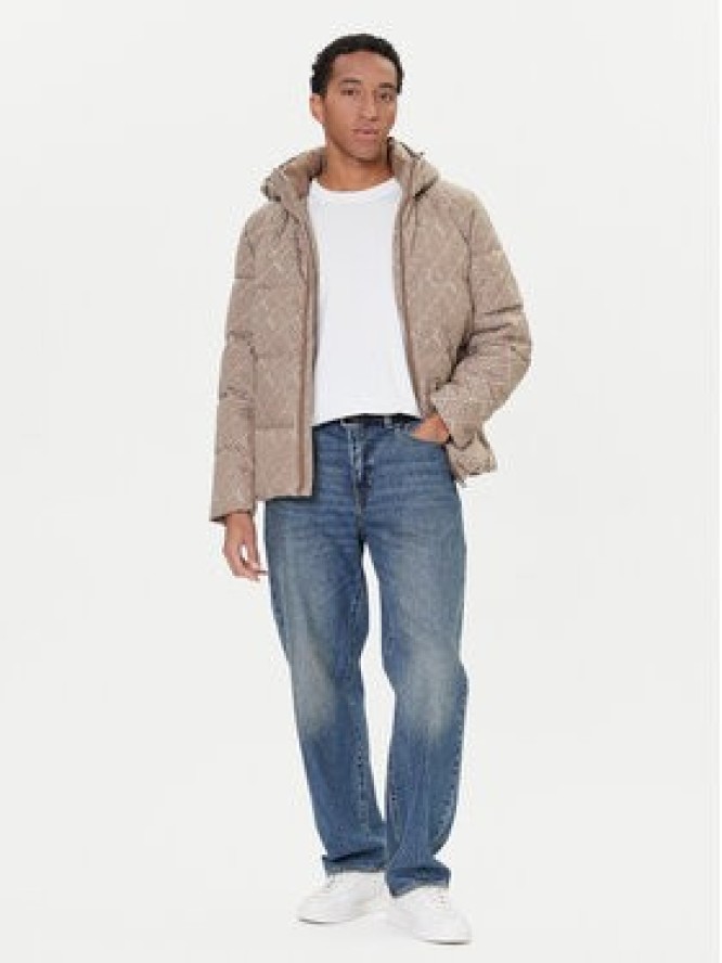 Guess Kurtka zimowa M5BL2D W2752 Beżowy Regular Fit