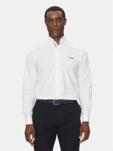 Hechter Paris Koszula 60223 151620 Biały Modern Fit