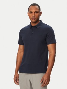 Calvin Klein Polo Supima LV04LH204G Granatowy Regular Fit