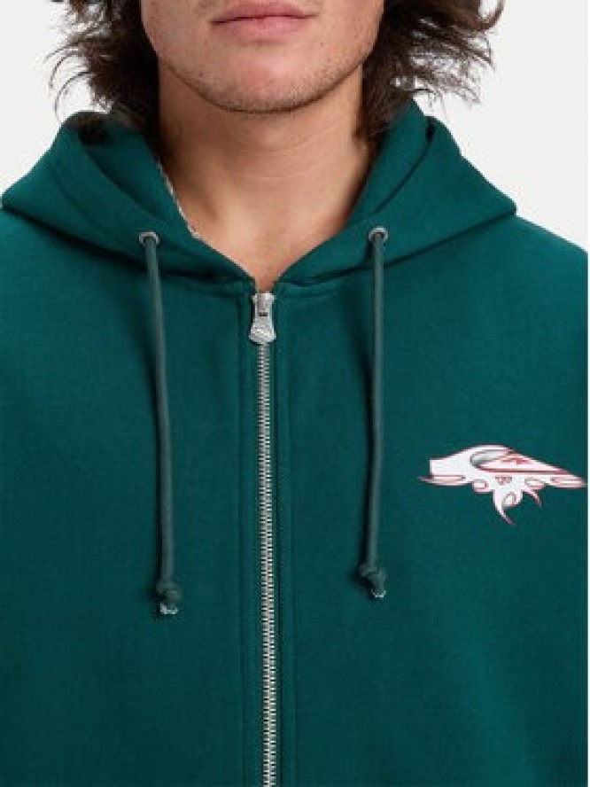 Quiksilver Bluza Old English EQYFT05156 Czerwony Oversize