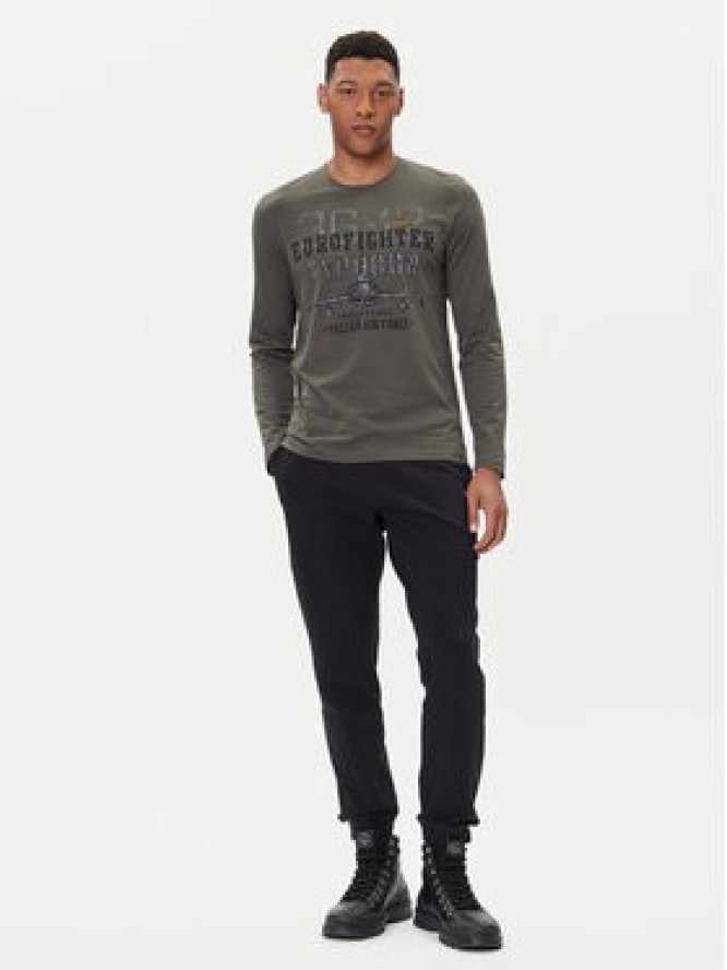 Aeronautica Militare Longsleeve 252TS2477UJ00641 Szary Regular Fit