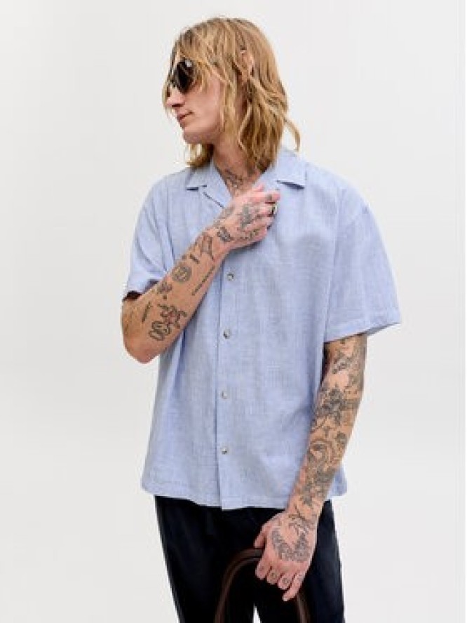 Jack & Jones Koszula Summer 12289191 Niebieski Relaxed Fit