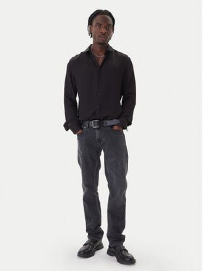 HUGO Koszula Kenno 50550513 Czarny Slim Fit
