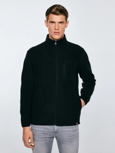 Bluza męska polarowa rozpinana czarna Malkom 906