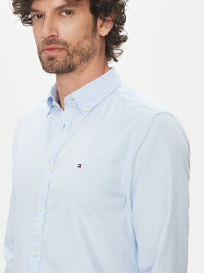 Tommy Hilfiger Koszula MW0MW38556 Błękitny Slim Fit