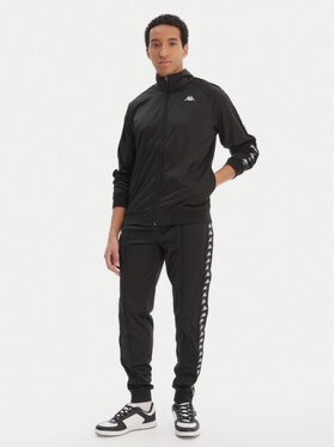 Kappa Bluza Banda Anniston 301EFU0 Czarny Slim Fit