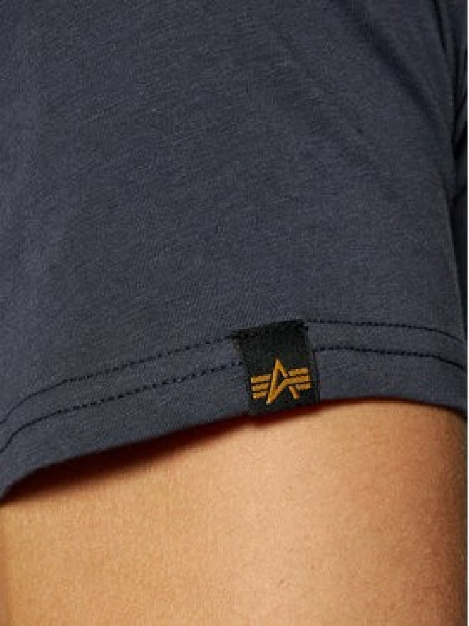 Alpha Industries T-Shirt Basic 100501 Granatowy Regular Fit