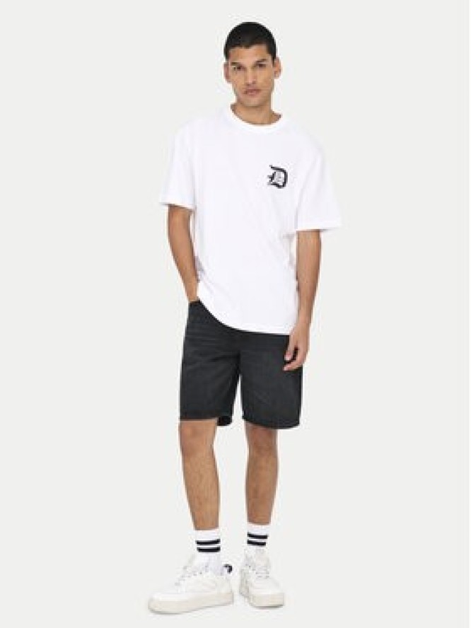 Only & Sons Szorty jeansowe Edge 22032047 Czarny Straight Fit