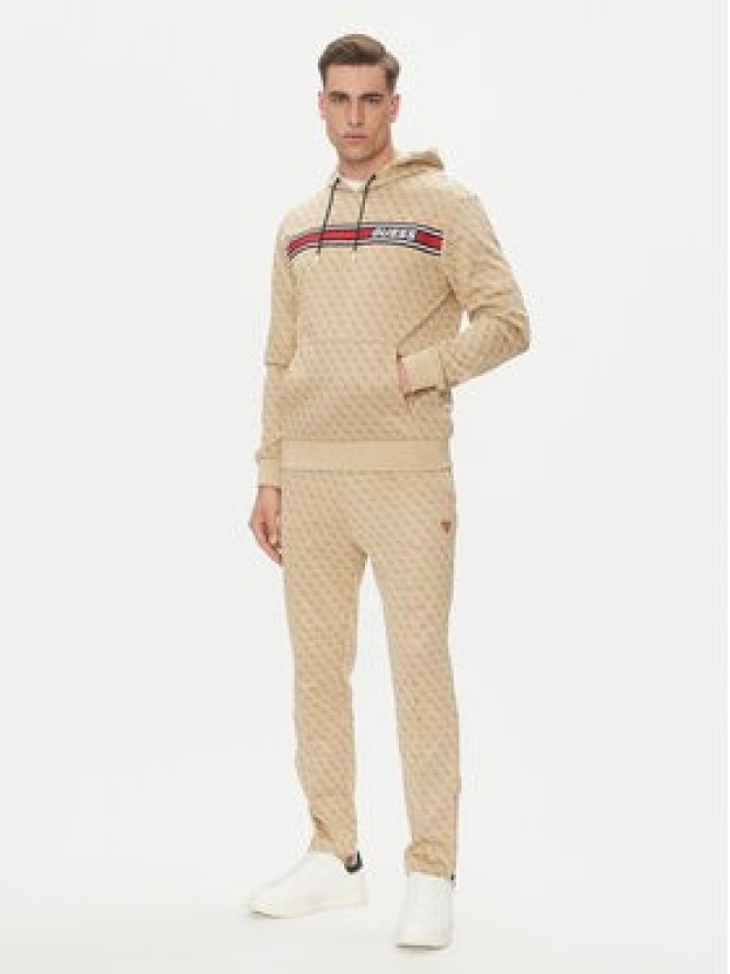Guess Spodnie dresowe Korbin Z2BB05 FL04Q Beżowy Regular Fit