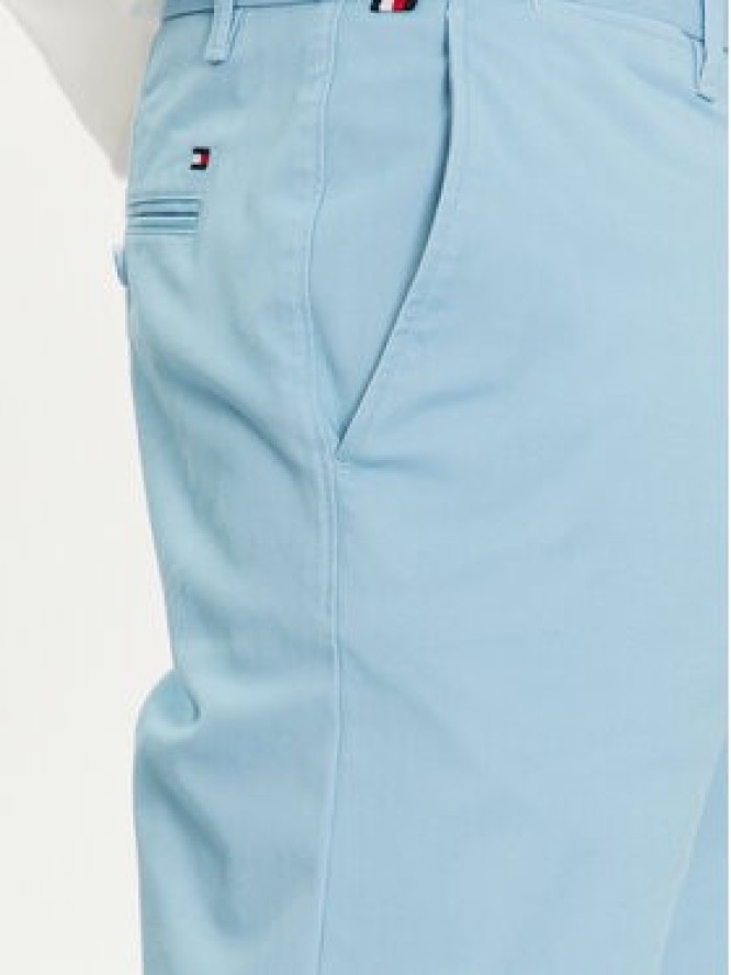 Tommy Hilfiger Chinosy Bleecker MW0MW26619 Błękitny Slim Fit