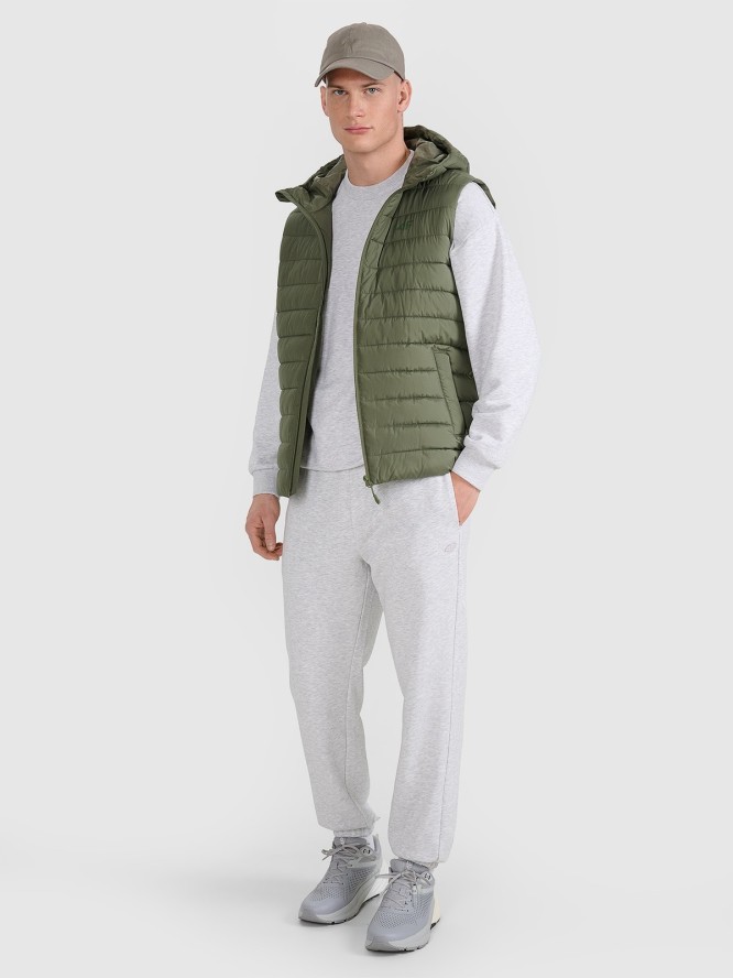 4F Bezrękawnik puchowy z wypełnieniem syntetycznym męski - khaki XXL