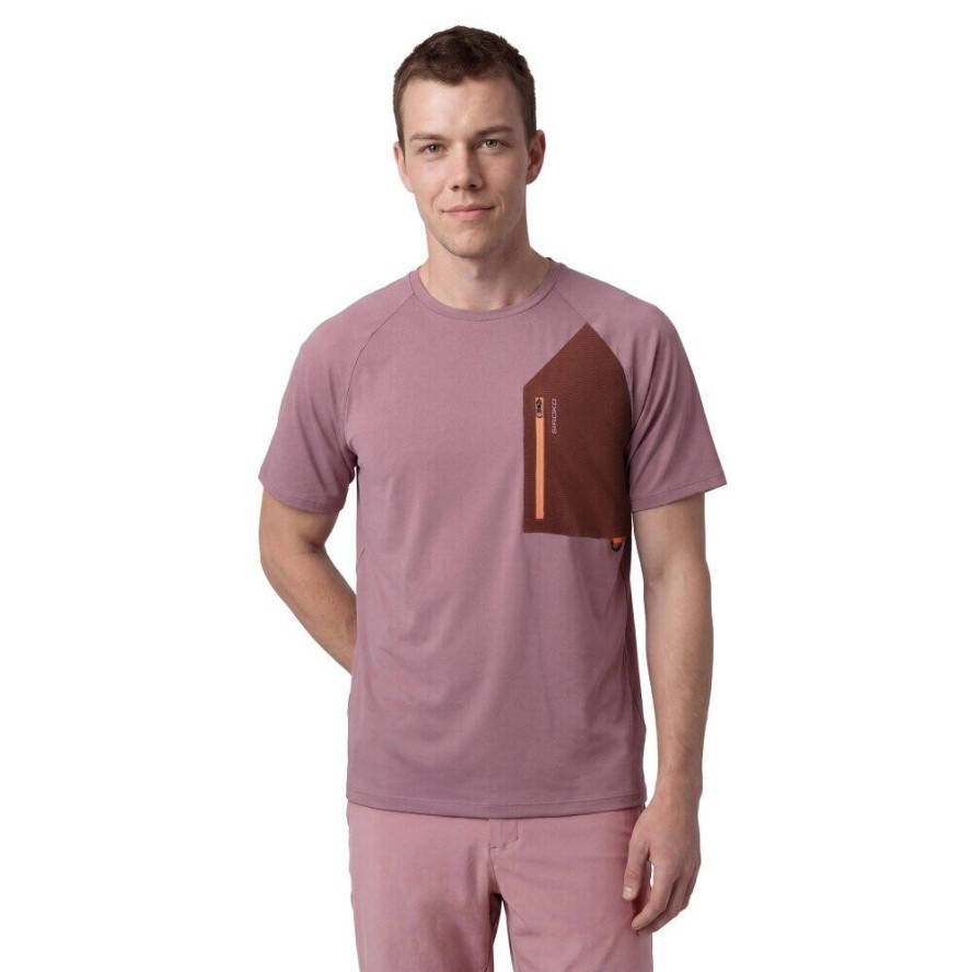 Męska techniczna koszulka trekkingowa Siroko Waterton Pink