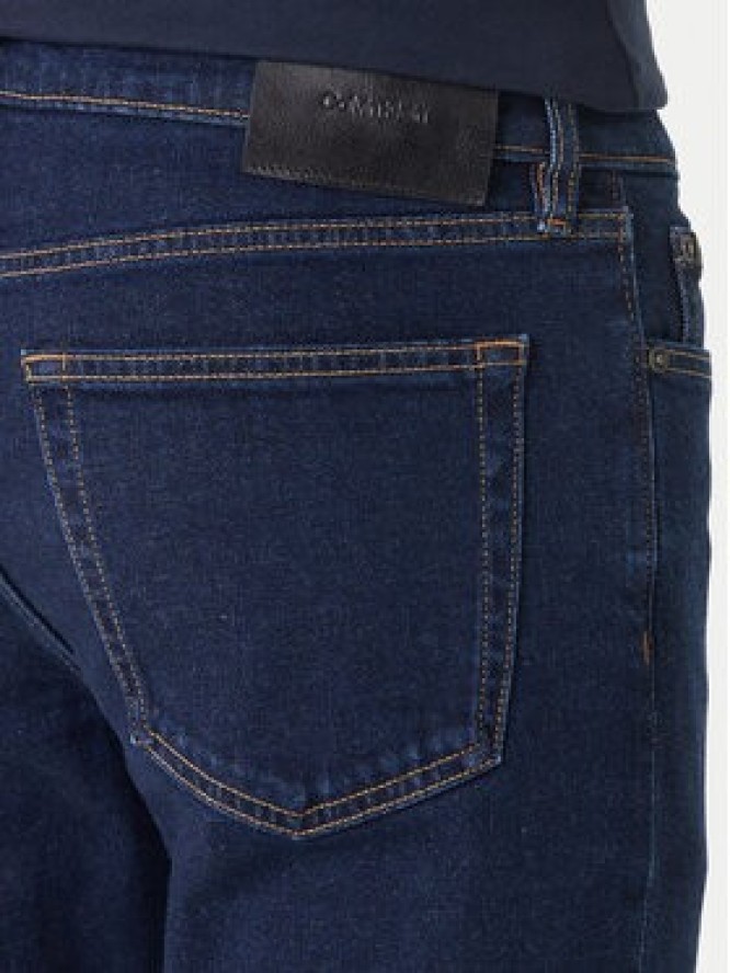 Calvin Klein Jeansy LV04RF939G Granatowy Slim Fit