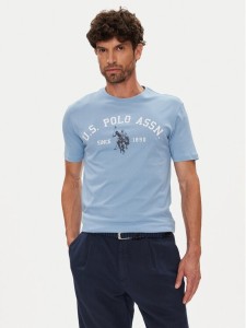 U.S. Polo Assn. T-Shirt MUP3268 Błękitny Regular Fit