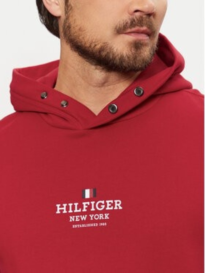 Tommy Hilfiger Bluza MW0MW39050 Czerwony Regular Fit