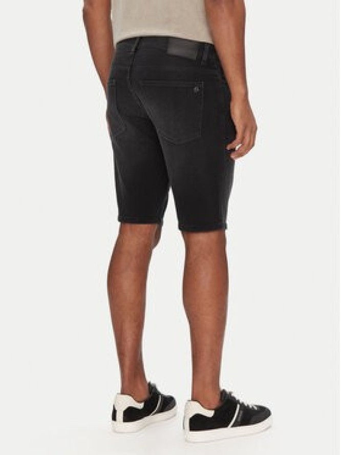 BOSS Szorty jeansowe Delaware Shorts Bo 50540271 Czarny Slim Fit