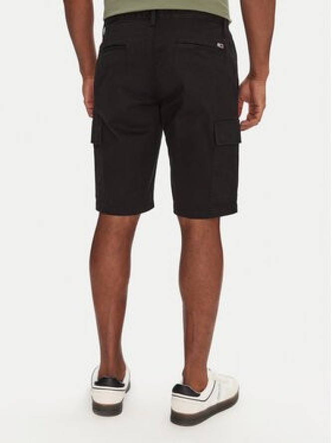 Tommy Jeans Szorty materiałowe Scanton DM0DM21949 Czarny Regular Fit