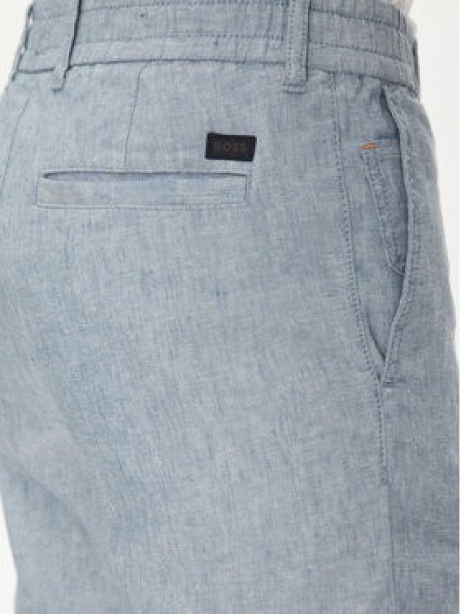 BOSS Szorty materiałowe 50536863 Niebieski Tapered Fit