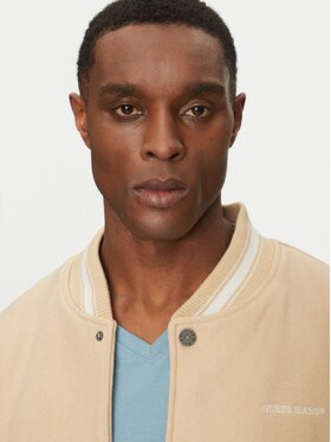 Guess Jeans Kurtka bomber M5RL32 WHAC2 Beżowy Regular Fit