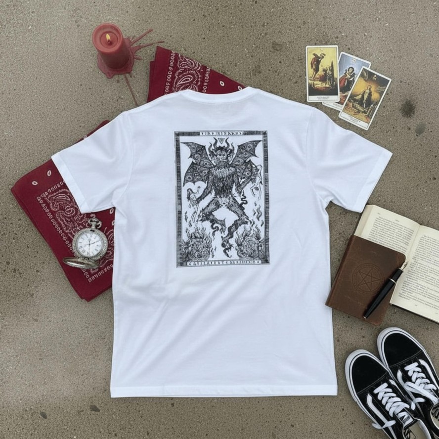 T-shirt Ghettoblaster Inferno white