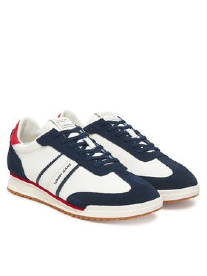 Tommy Jeans Sneakersy Tjm Retro Runner Cleated EM0EM01619 Biały