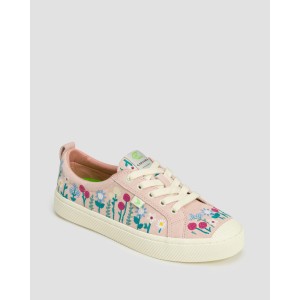 Trampki zamszowe Cariuma OCA Low Rose Suede Embroidered Flowers