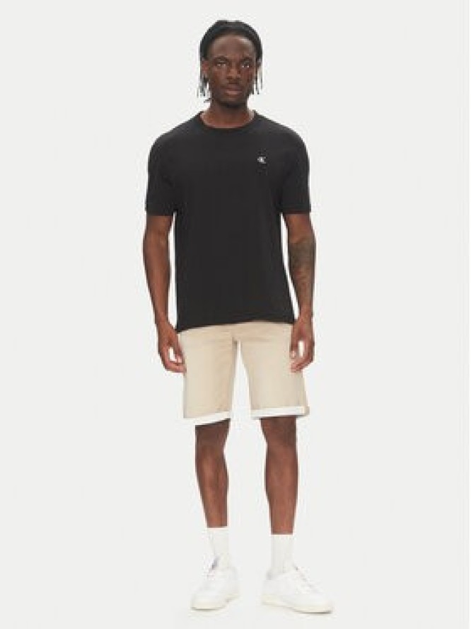 Mustang Szorty jeansowe Chicago Z 1016351 Beżowy Slim Fit