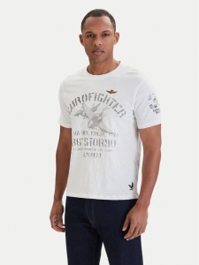 Aeronautica Militare T-Shirt 261TS2525UJ00686 Biały Regular Fit