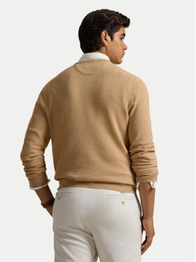 Polo Ralph Lauren Sweter 710918163502 Beżowy Regular Fit