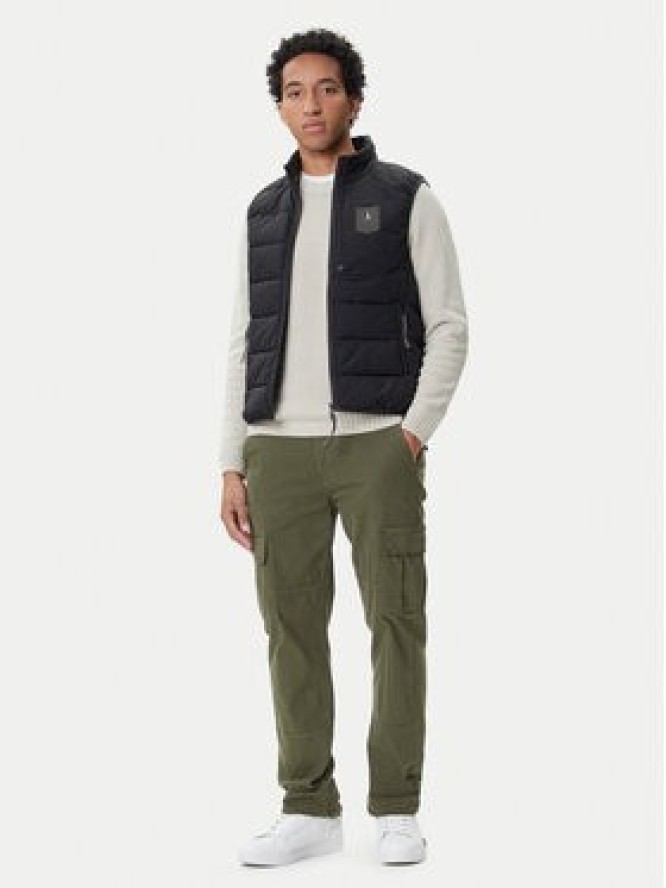 Aeronautica Militare Kamizelka 252AB3023UCT04214 Czarny Regular Fit