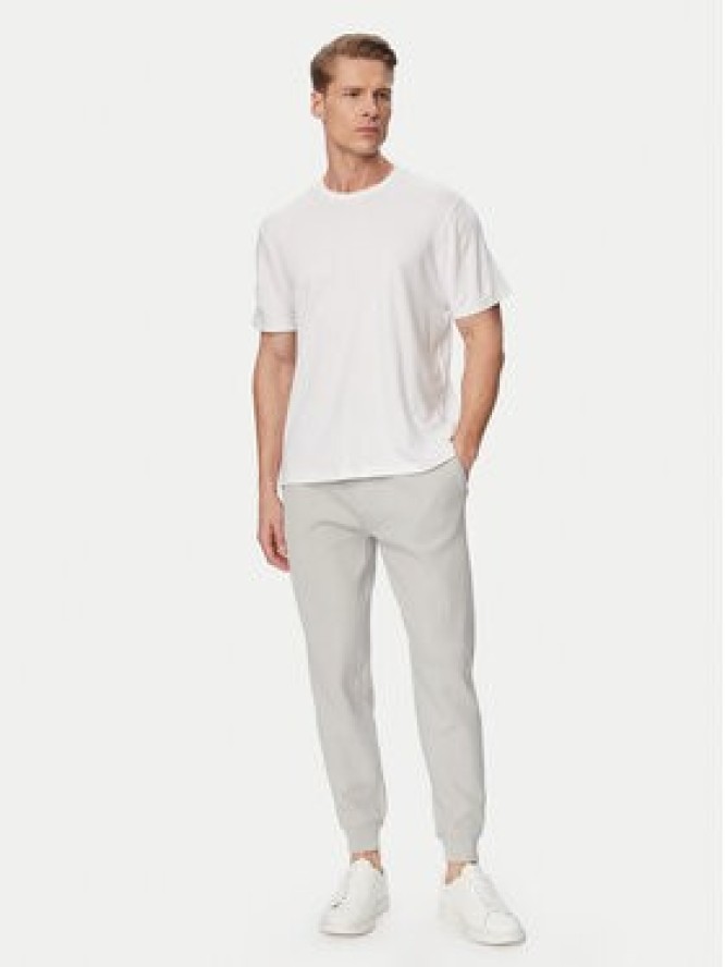 BOSS Spodnie dresowe Structure 50540577 Szary Regular Fit