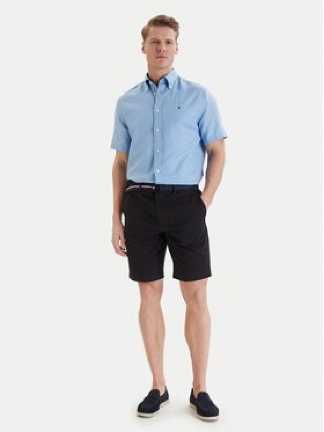Tommy Hilfiger Komplet szorty i pasek Denton MW0MW42349 Czarny Slim Fit