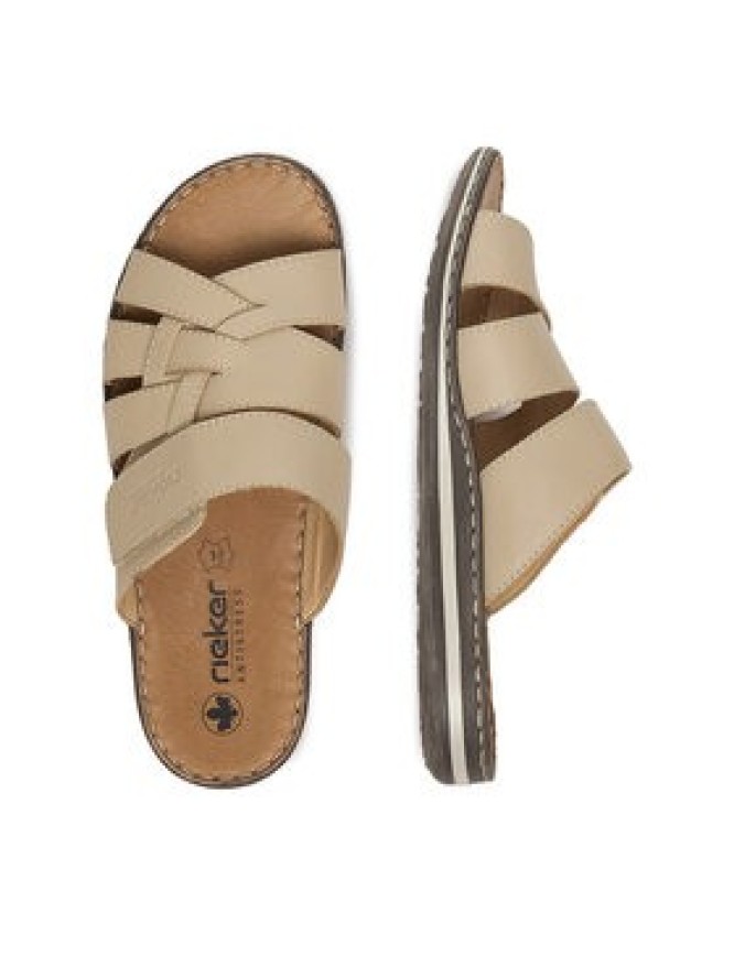 Rieker Klapki CEO-21073-60 Beżowy