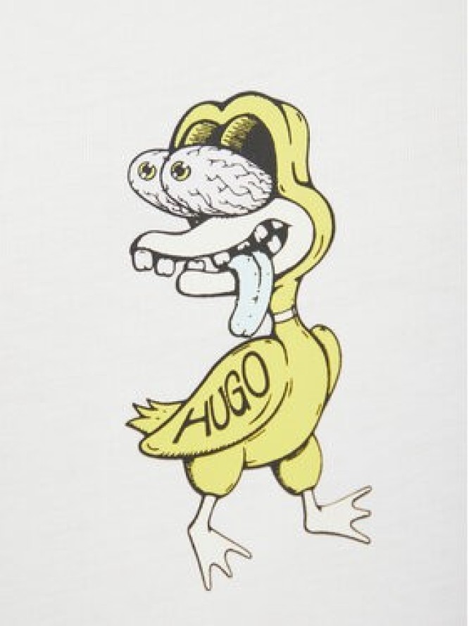 HUGO T-Shirt Nutongo 50533391 Biały Regular Fit