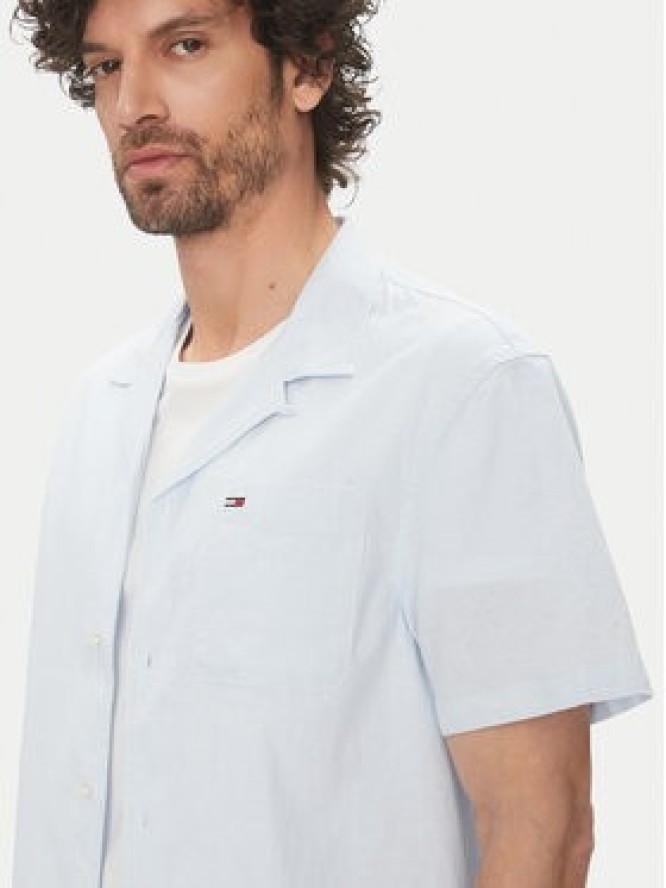 Tommy Jeans Koszula DM0DM20895 Błękitny Regular Fit