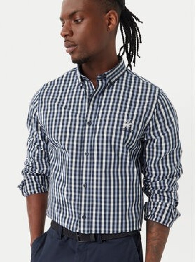 Beverly Hills Polo Club Koszula P-SS26M-BRASS Granatowy Regular Fit
