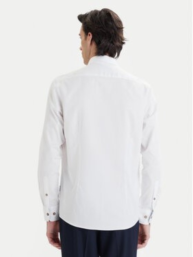 Bugatti Koszula 9350-78500C Biały Modern Fit