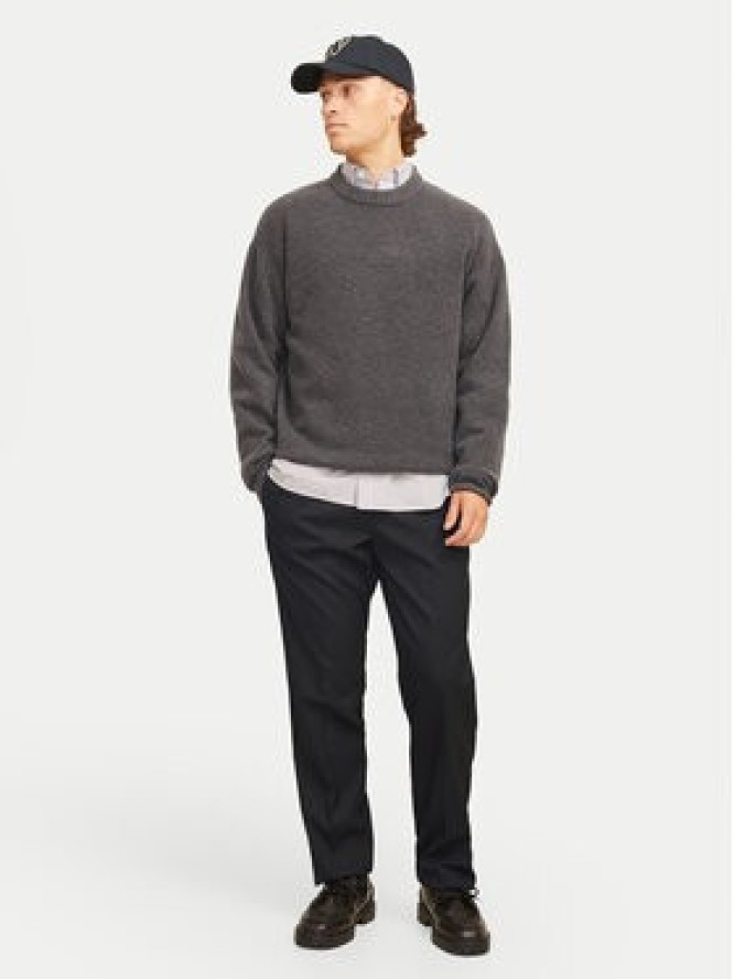 Jack & Jones Chinosy Kane Edwin 12268303 Czarny Relaxed Fit
