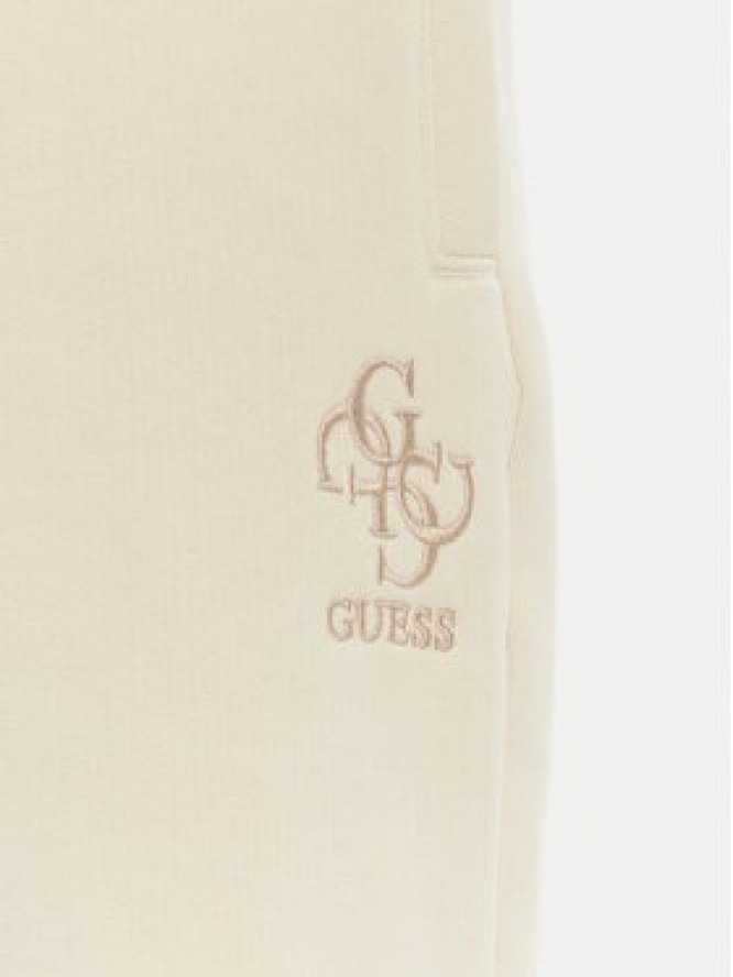Guess Szorty sportowe M5GD10 KCN01 Écru Regular Fit