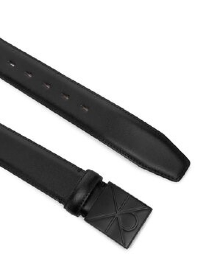 Calvin Klein Pasek Męski Emblem Plaque Smooth 35Mm LV04D7046G Czarny