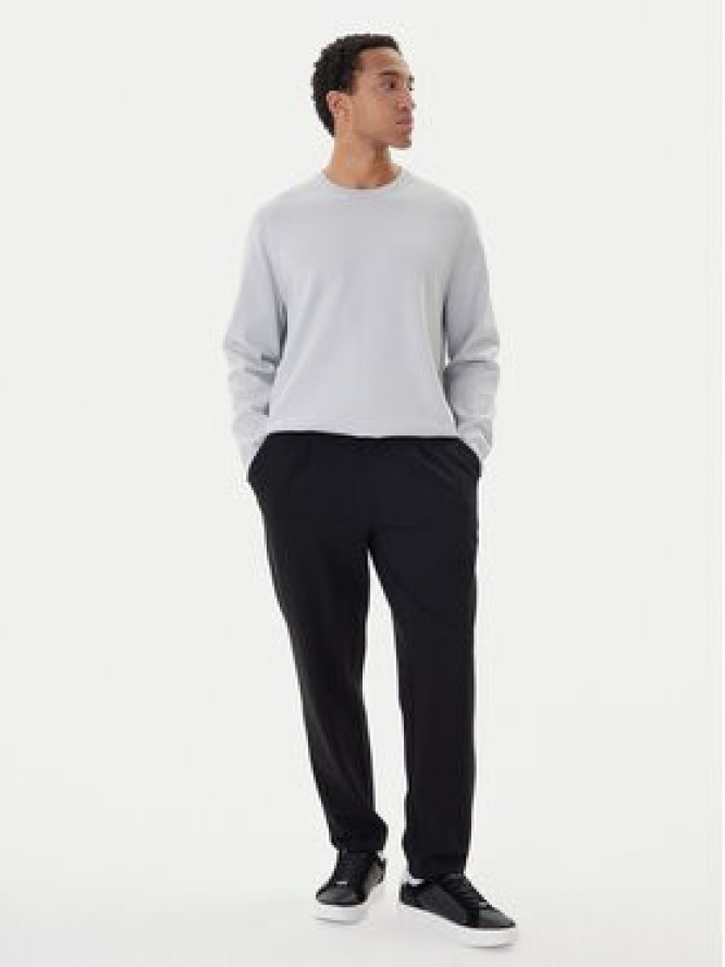 Calvin Klein Sweter Ls Ck Tech Knit Crwnk LV040BM347 Szary Regular Fit