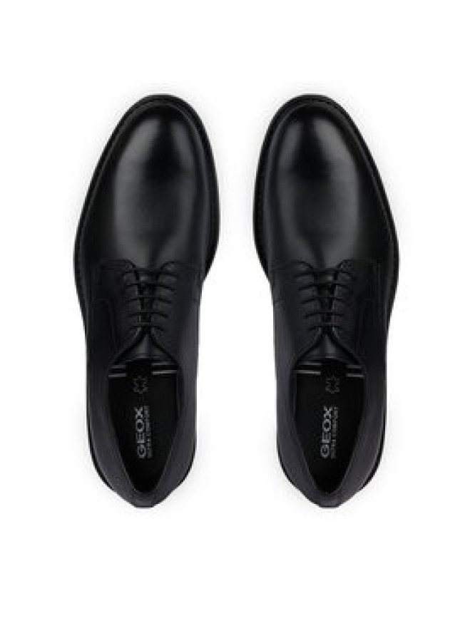 Geox Półbuty Stringate U45CGB-00043 C9999 Czarny