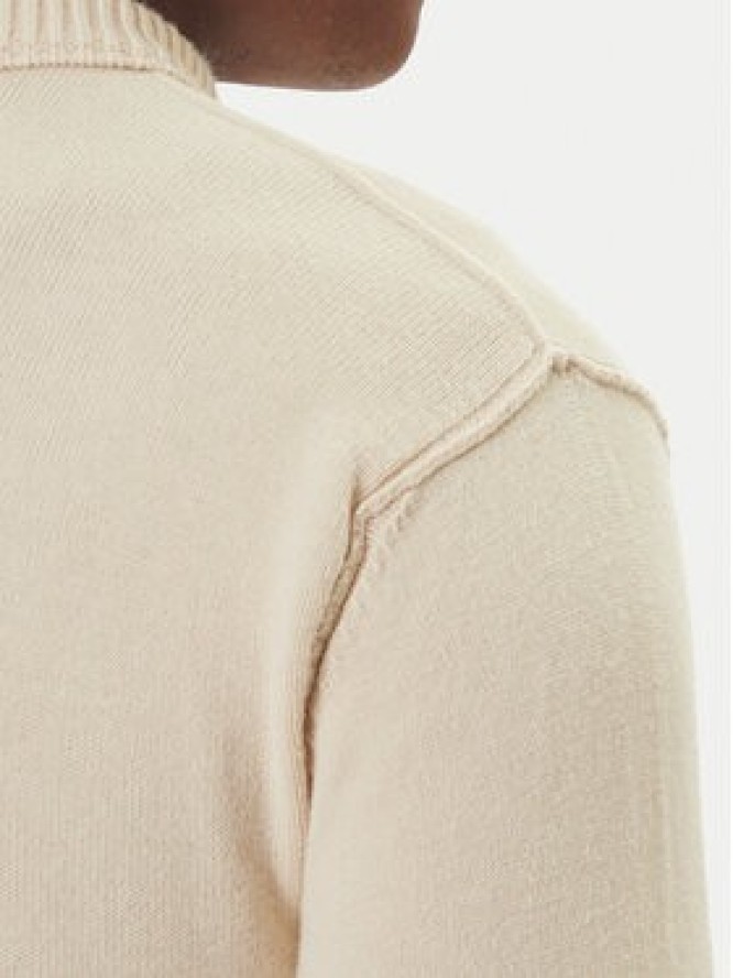 C.P. Company Sweter 19CMKN061A110432A Beżowy Regular Fit