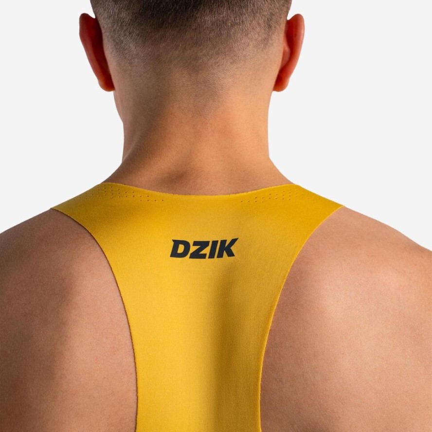 Tank top DZIK® PRO RUN żółty