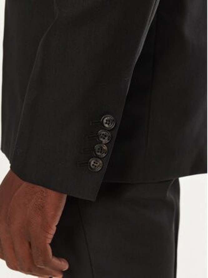 AMI Paris Marynarka HBV008.WV0044 Czarny Regular Fit