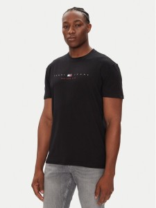 Tommy Jeans T-Shirt Flag Linear DM0DM21911 Czarny Regular Fit