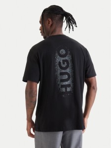 HUGO T-Shirt Spray 50559731 Czarny Relaxed Fit