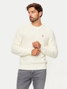 Guess Jeans Sweter M4BR30 Z3HM1 Écru Regular Fit